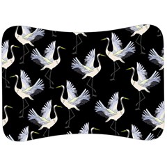 Crane Pattern Velour Seat Head Rest Cushion by Wegoenart