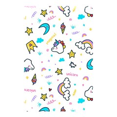 Unicorns Rainbows Seamless Pattern Shower Curtain 48  X 72  (small)  by Wegoenart