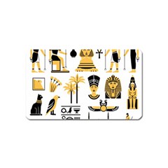 Egypt Symbols Decorative Icons Set Magnet (name Card) by Wegoenart