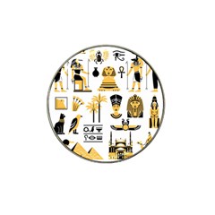 Egypt Symbols Decorative Icons Set Hat Clip Ball Marker (10 Pack) by Wegoenart