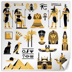 Egypt Symbols Decorative Icons Set Canvas 16  X 16  by Wegoenart