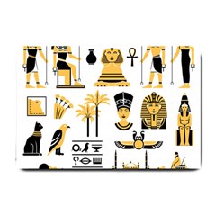 Egypt Symbols Decorative Icons Set Small Doormat  by Wegoenart