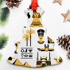 Egypt Symbols Decorative Icons Set Christmas Tree Ornament (two Sides) by Wegoenart