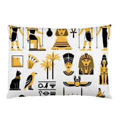 Egypt Symbols Decorative Icons Set Pillow Case (two Sides) by Wegoenart