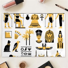 Egypt Symbols Decorative Icons Set Cosmetic Bag (xxl) by Wegoenart