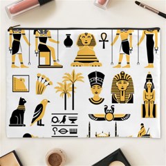 Egypt Symbols Decorative Icons Set Cosmetic Bag (xxxl) by Wegoenart