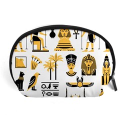 Egypt Symbols Decorative Icons Set Accessory Pouch (large) by Wegoenart