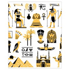 Egypt Symbols Decorative Icons Set Drawstring Bag (small) by Wegoenart