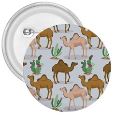 Camels Cactus Desert Pattern 3  Buttons by Wegoenart