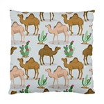 Camels Cactus Desert Pattern Standard Cushion Case (Two Sides) Front