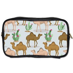 Camels Cactus Desert Pattern Toiletries Bag (one Side) by Wegoenart