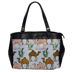 Camels Cactus Desert Pattern Oversize Office Handbag by Wegoenart