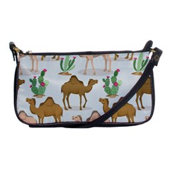 Camels Cactus Desert Pattern Shoulder Clutch Bag by Wegoenart