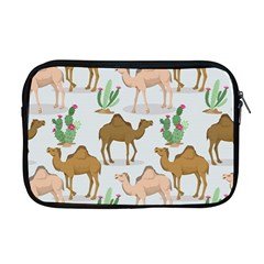 Camels Cactus Desert Pattern Apple Macbook Pro 17  Zipper Case by Wegoenart