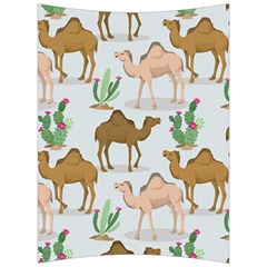 Camels Cactus Desert Pattern Back Support Cushion by Wegoenart