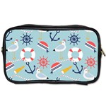 Nautical Marine Symbols Seamless Pattern Toiletries Bag (Two Sides) Front