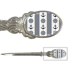 Nautical Seamless Pattern Vector Illustration Letter Opener by Wegoenart