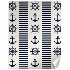 Nautical Seamless Pattern Vector Illustration Canvas 12  X 16  by Wegoenart