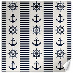 Nautical Seamless Pattern Vector Illustration Canvas 16  X 16  by Wegoenart