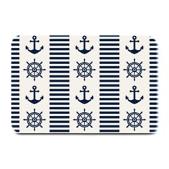 Nautical Seamless Pattern Vector Illustration Plate Mats by Wegoenart