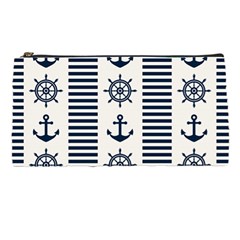 Nautical Seamless Pattern Vector Illustration Pencil Cases by Wegoenart