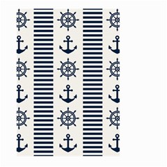 Nautical Seamless Pattern Vector Illustration Large Garden Flag (two Sides)