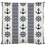 Nautical Seamless Pattern Vector Illustration Large Cushion Case (Two Sides) Front