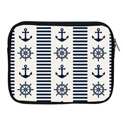 Nautical Seamless Pattern Vector Illustration Apple Ipad 2/3/4 Zipper Cases by Wegoenart