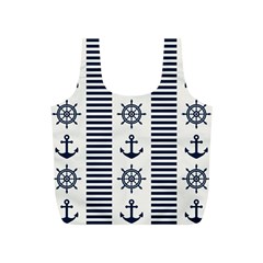 Nautical Seamless Pattern Vector Illustration Full Print Recycle Bag (s) by Wegoenart