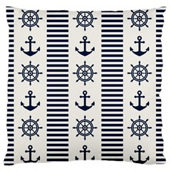 Nautical Seamless Pattern Vector Illustration Standard Flano Cushion Case (two Sides) by Wegoenart