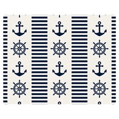 Nautical Seamless Pattern Vector Illustration Double Sided Flano Blanket (medium)  by Wegoenart