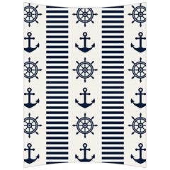 Nautical Seamless Pattern Vector Illustration Back Support Cushion by Wegoenart