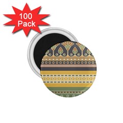 Seamless Pattern Egyptian Ornament With Lotus Flower 1 75  Magnets (100 Pack)  by Wegoenart