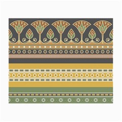 Seamless Pattern Egyptian Ornament With Lotus Flower Small Glasses Cloth by Wegoenart