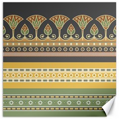 Seamless Pattern Egyptian Ornament With Lotus Flower Canvas 12  X 12  by Wegoenart