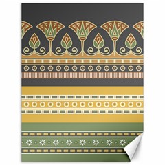 Seamless Pattern Egyptian Ornament With Lotus Flower Canvas 12  X 16  by Wegoenart