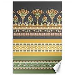 Seamless Pattern Egyptian Ornament With Lotus Flower Canvas 20  X 30  by Wegoenart