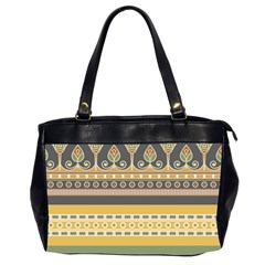 Seamless Pattern Egyptian Ornament With Lotus Flower Oversize Office Handbag (2 Sides) by Wegoenart