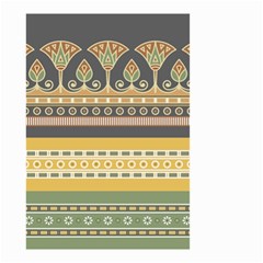 Seamless Pattern Egyptian Ornament With Lotus Flower Small Garden Flag (two Sides) by Wegoenart