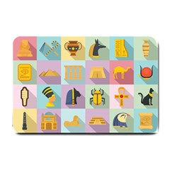 Egypt Icons Set Flat Style Small Doormat  by Wegoenart