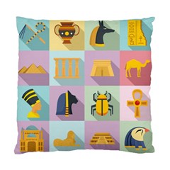 Egypt Icons Set Flat Style Standard Cushion Case (two Sides) by Wegoenart