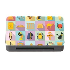 Egypt Icons Set Flat Style Memory Card Reader With Cf by Wegoenart