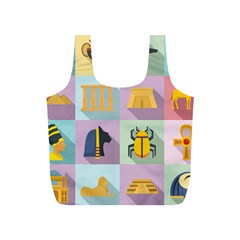 Egypt Icons Set Flat Style Full Print Recycle Bag (s) by Wegoenart