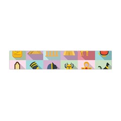 Egypt Icons Set Flat Style Flano Scarf (mini) by Wegoenart