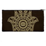 Hamsa Hand Drawn Symbol With Flower Decorative Pattern Pencil Cases Back