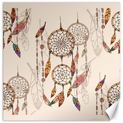 Coloured Dreamcatcher Background Canvas 16  X 16  by Wegoenart