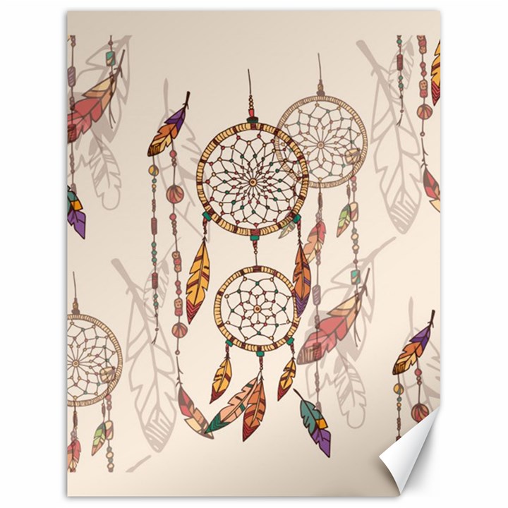 Coloured Dreamcatcher Background Canvas 18  x 24 