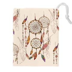 Coloured Dreamcatcher Background Drawstring Pouch (4xl)