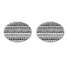 Boho Style Pattern Cufflinks (oval) by Wegoenart