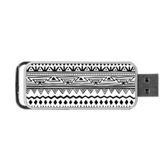 Boho Style Pattern Portable Usb Flash (two Sides) by Wegoenart